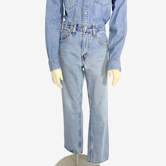 Vintage LEVI’s 516 Faded Medium Blue Wash Jeans / Made in Mexico / Size Small - Picture 7 of 16